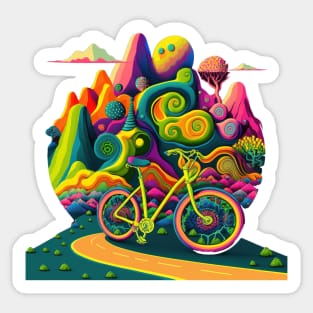 Bicycle Day 1943 | Colorful Psychedelic Art Sticker